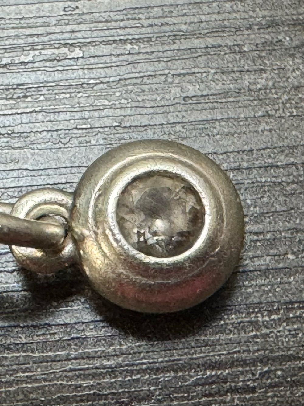 James Avery White Sapphire Remembrance Sterling Silver Charm April Retail $190**